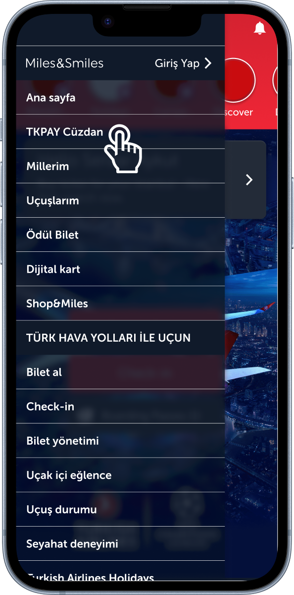 Miles&Smiles Hesabınızla Giriş Yapın